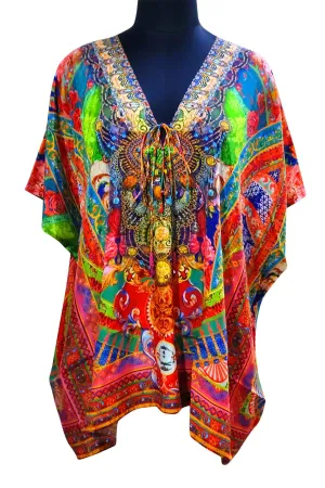 Lace up Kaftan Top