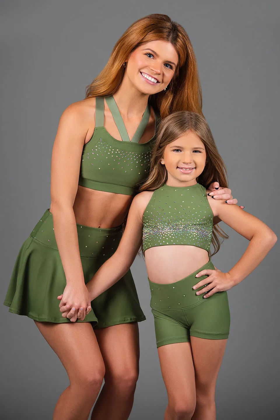 Legendary Compression Short in Army Green Crystal
