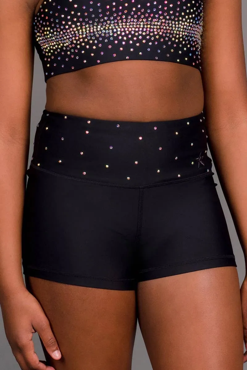 Legendary Compression Short in Black Crystal