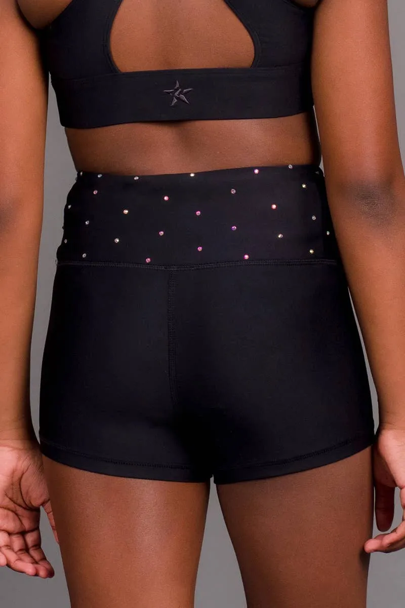 Legendary Compression Short in Black Crystal
