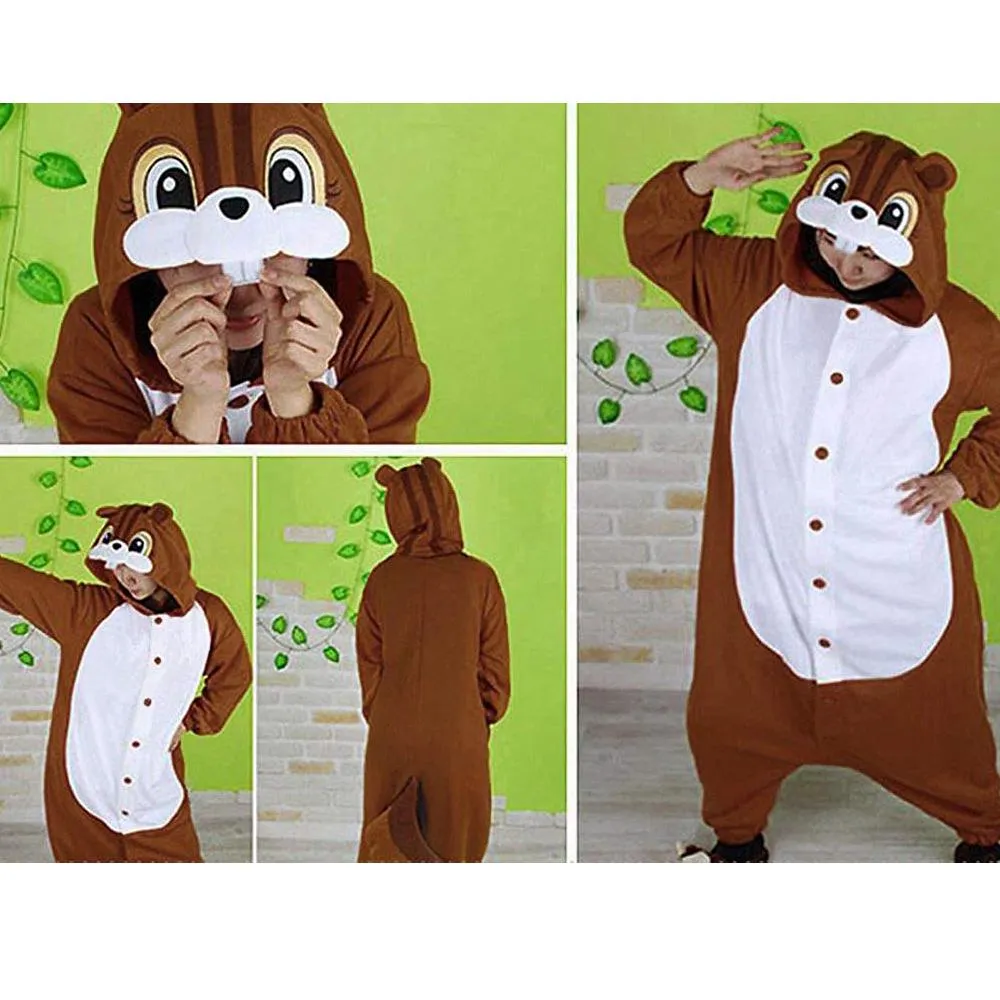 Lifeye Unisex Squirrel Pajamas Adult Animal Cosplay Costume