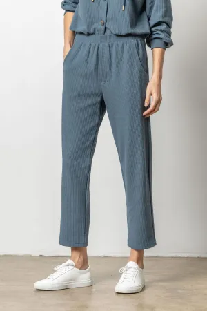 Lilla P Straight Leg Waffle Pant Abyss