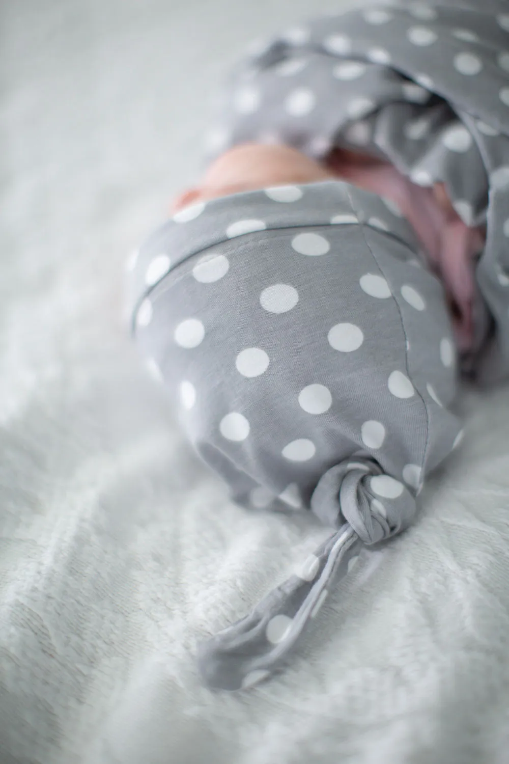Lisa Robe & Matching Swaddle & Polka Dot Dad T-Shirt & Big Sister T-Shirt Set