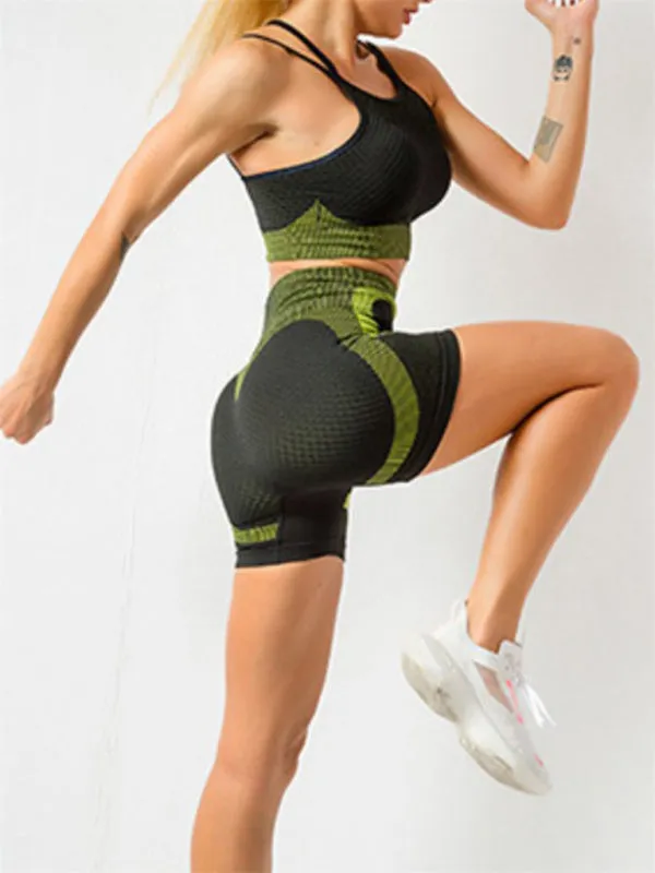 Luna Quick Dry Women's Gym Shorts Top Set