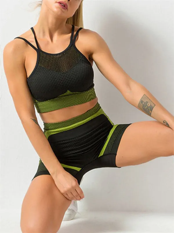 Luna Quick Dry Women's Gym Shorts Top Set