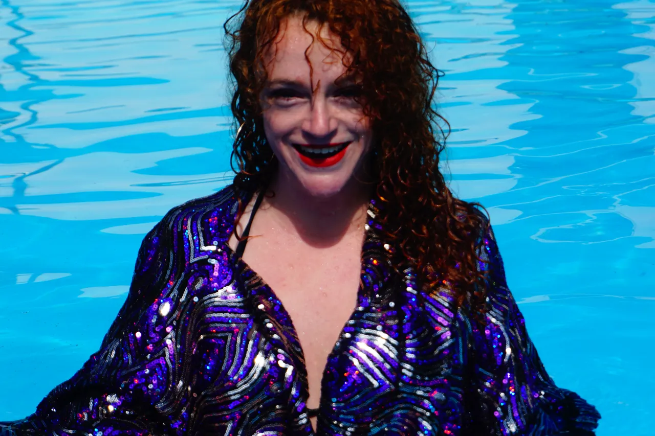 Luxury Purple Sparkle Holographic Sequin Kaftan Gown / Kimono Robe