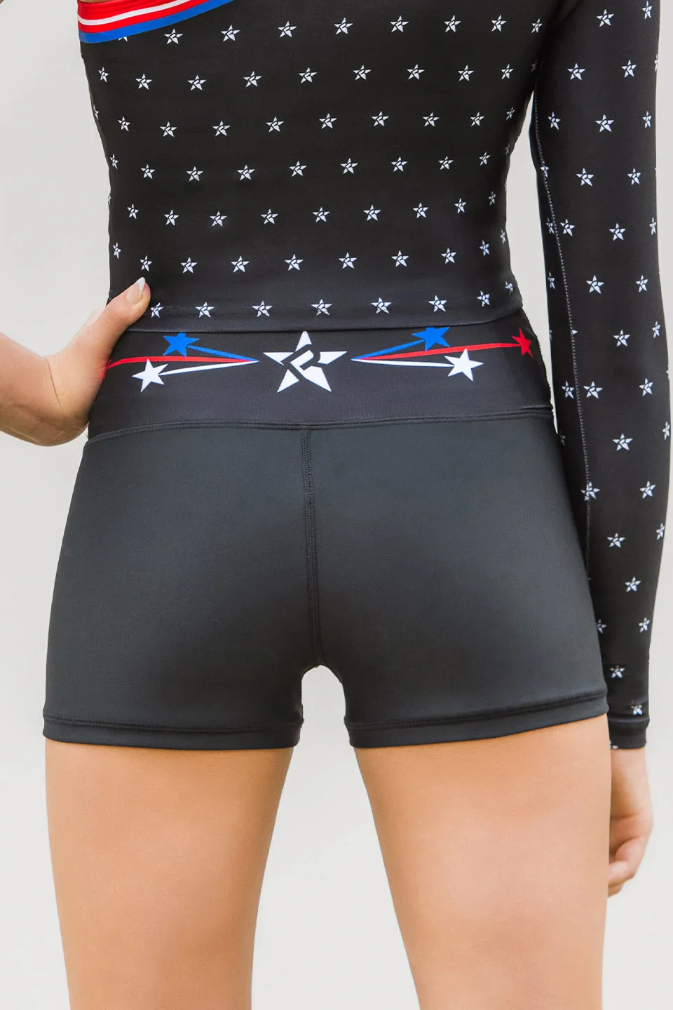 LuxWaist Compression Short in Red Hot