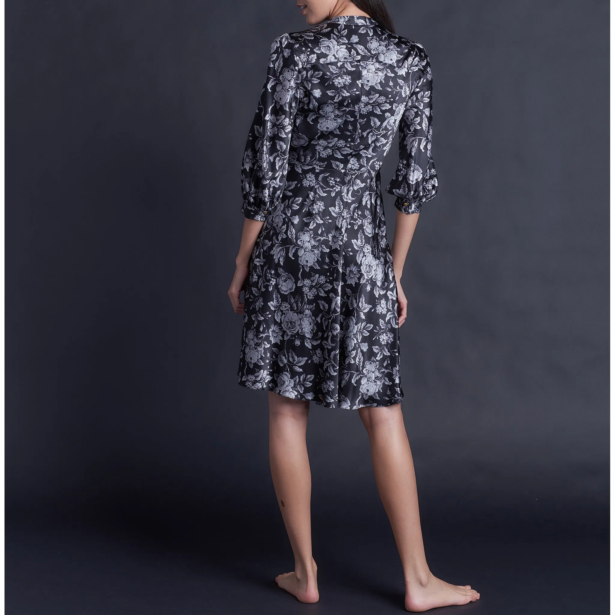 Maia Duster in Gracefully Liberty Print Silk Satin