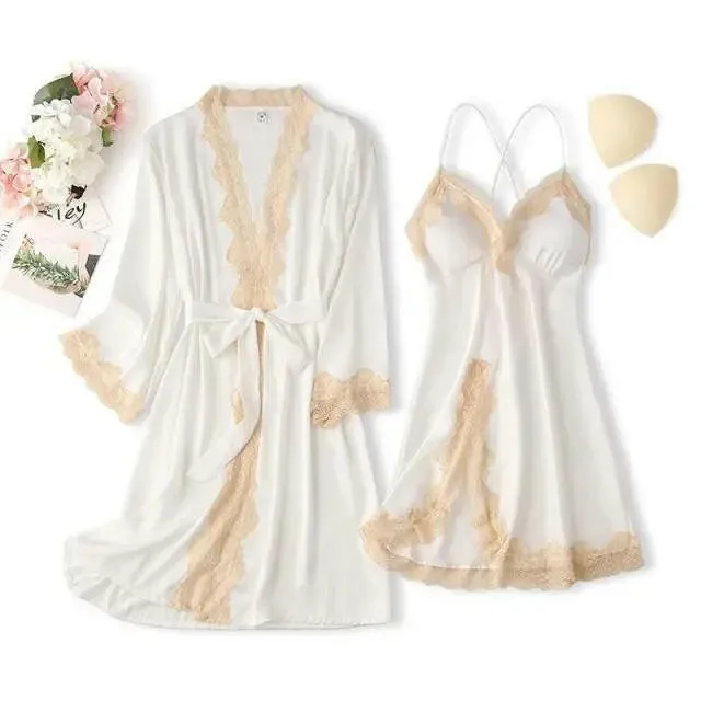 Matching Nightgown & Robe Set