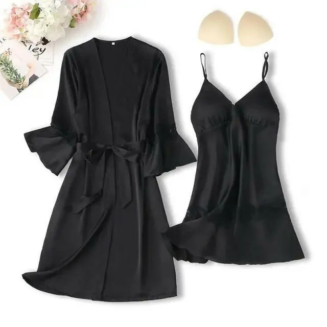 Matching Nightgown & Robe Set