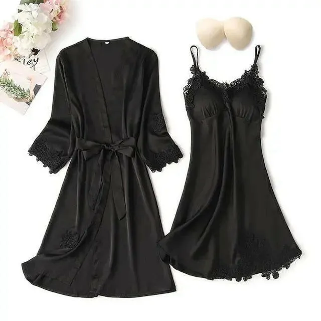 Matching Nightgown & Robe Set