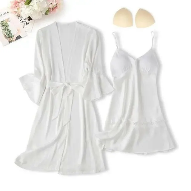 Matching Nightgown & Robe Set