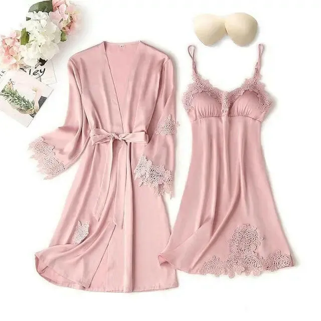 Matching Nightgown & Robe Set