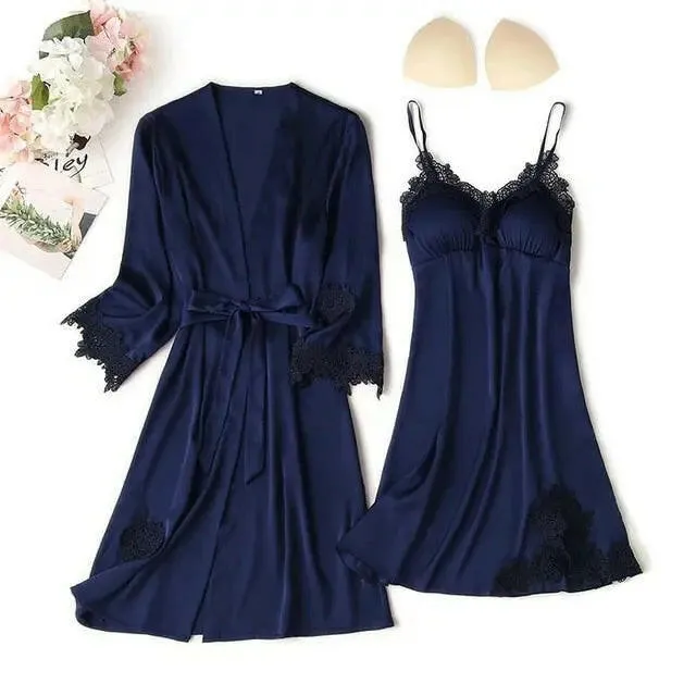 Matching Nightgown & Robe Set