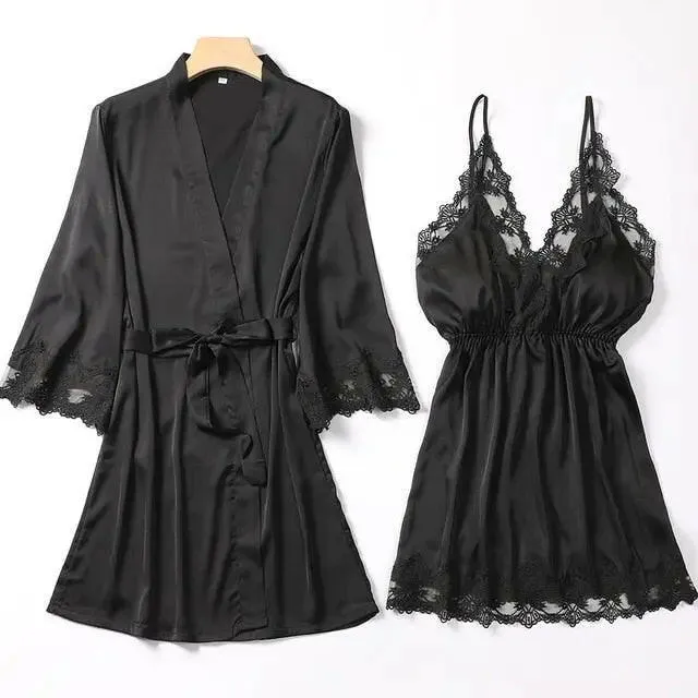 Matching Nightgown & Robe Set
