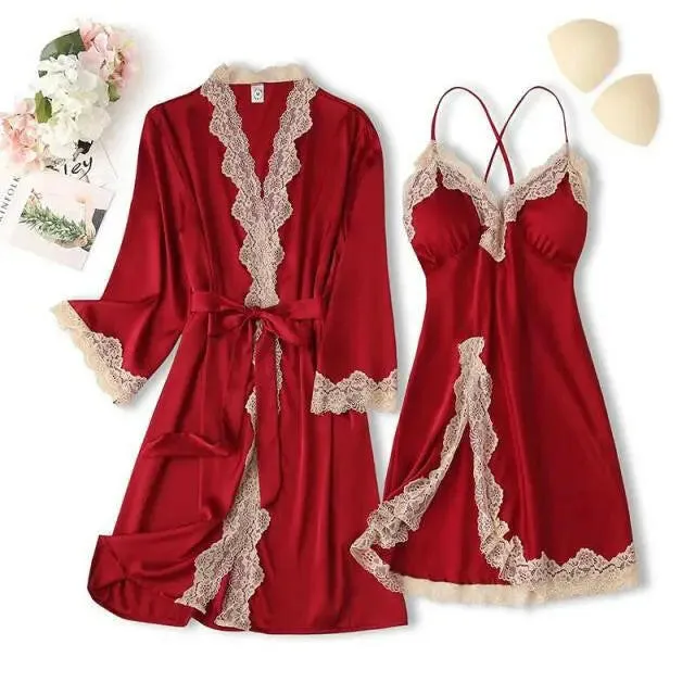 Matching Nightgown & Robe Set