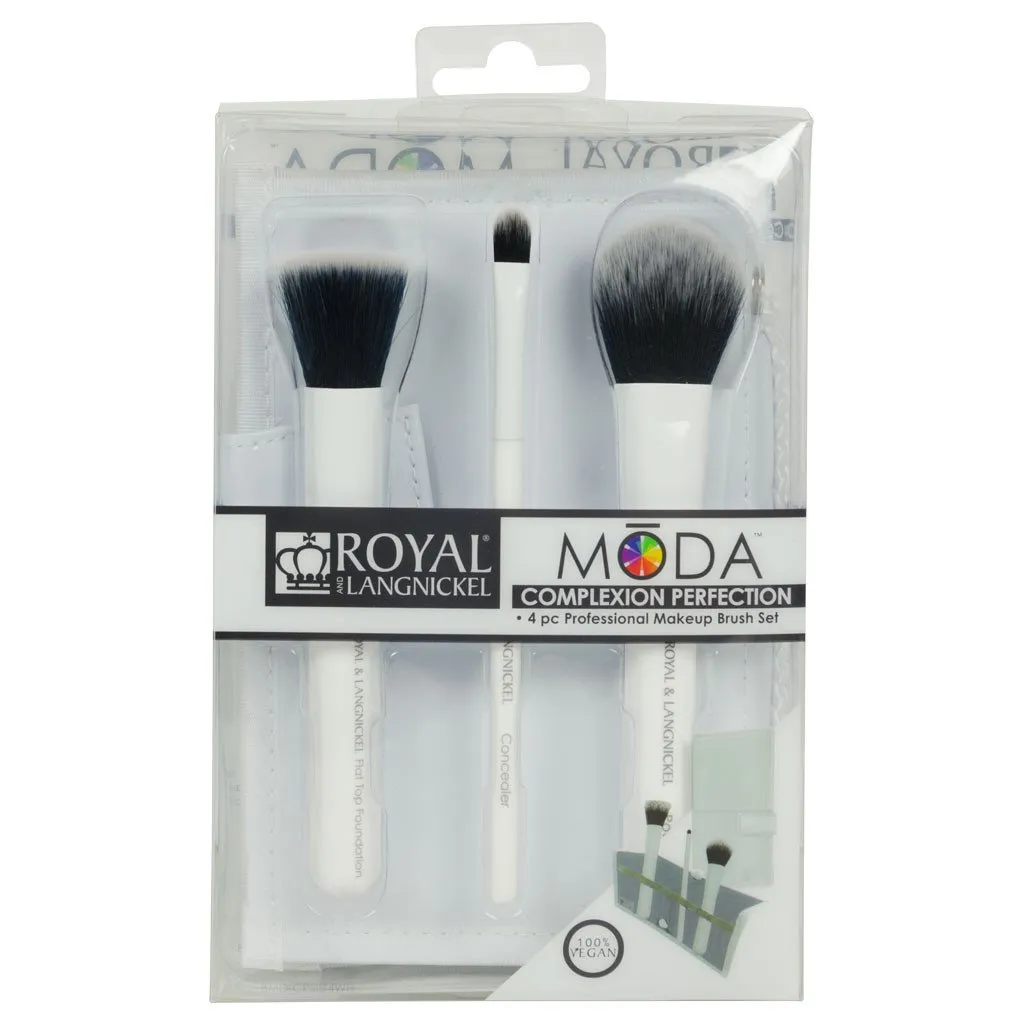 MŌDA® Complexion Perfection 4pc White Brush Kit