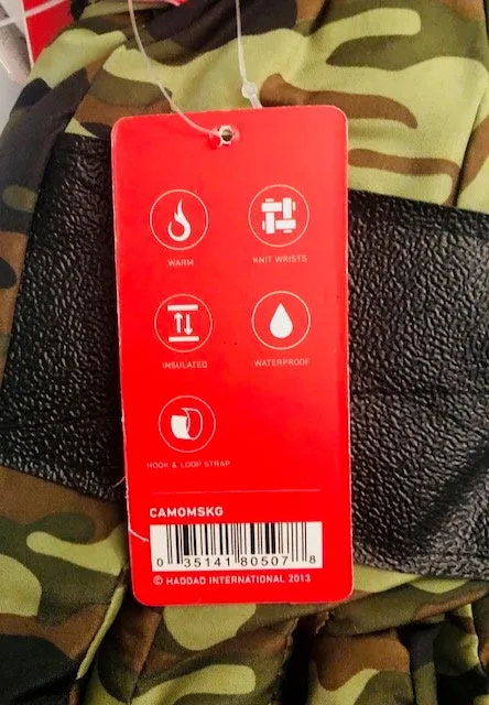 MEN'S CAMO SKI GLOVES SALE!
