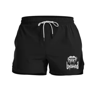 Men's Quick Dry Untamed Gorilla Graphic Shorts