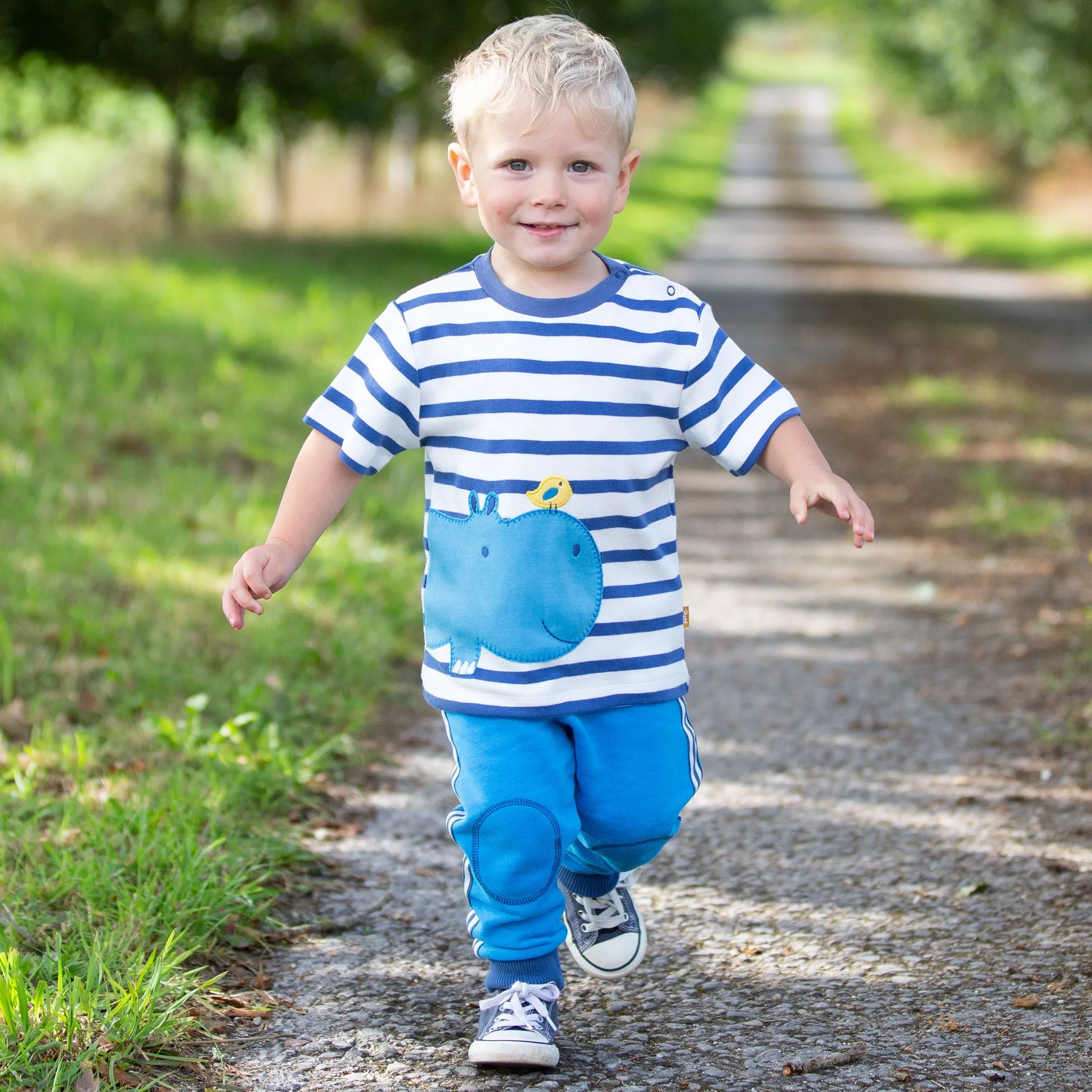 Mini side stripe joggers