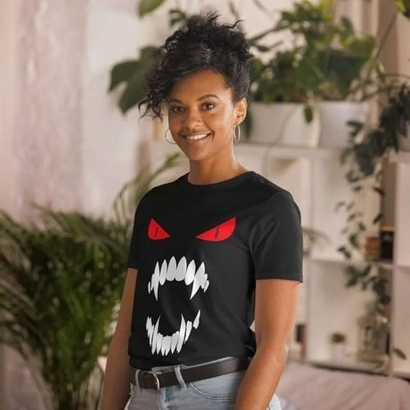 Monster Lurking in the Dark: Unisex Halloween T-Shirt