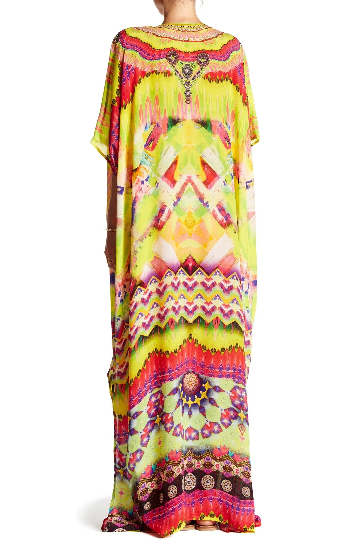 Multi Wear Yellow Summer Kaftan