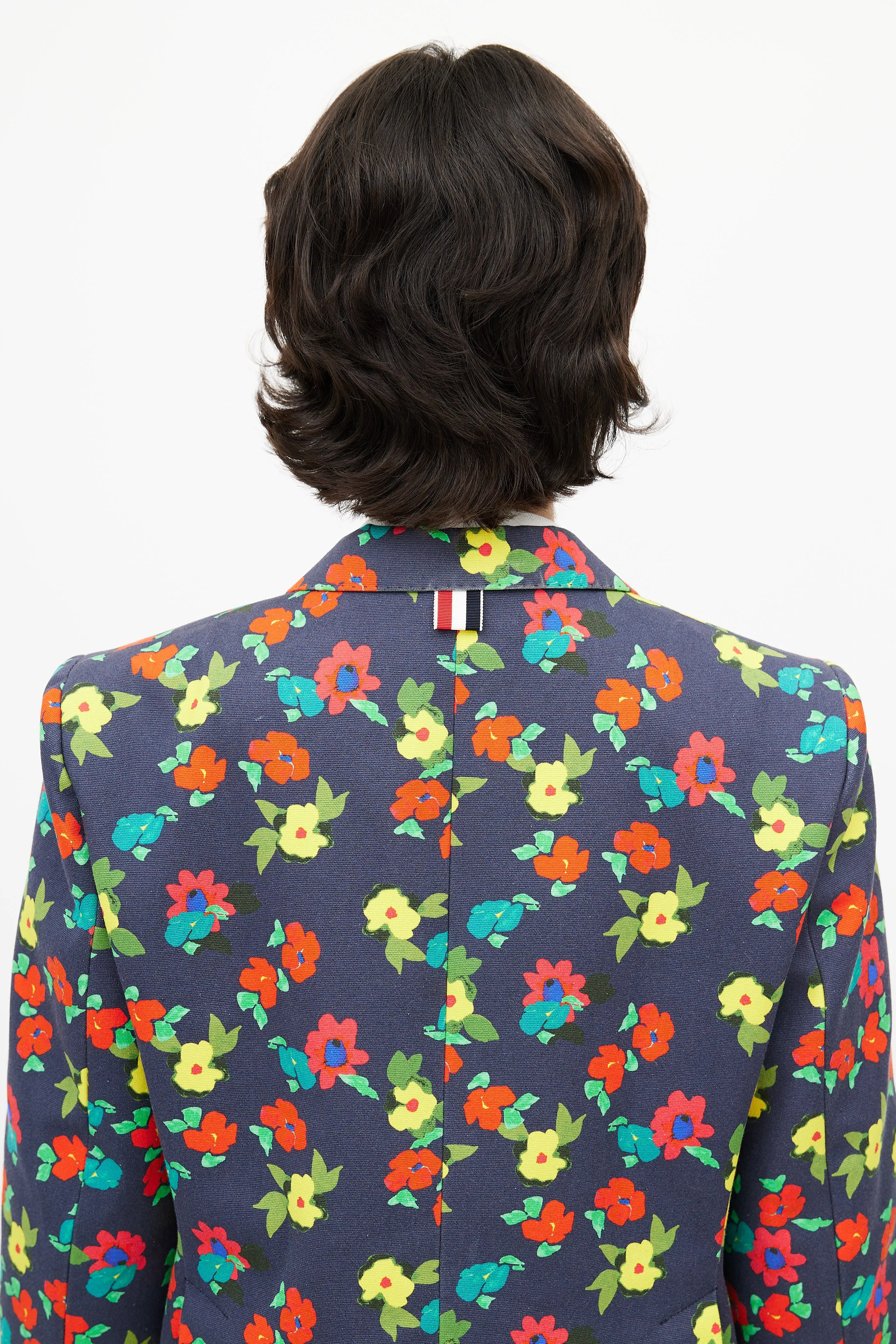 Navy & Multi Floral Blazer