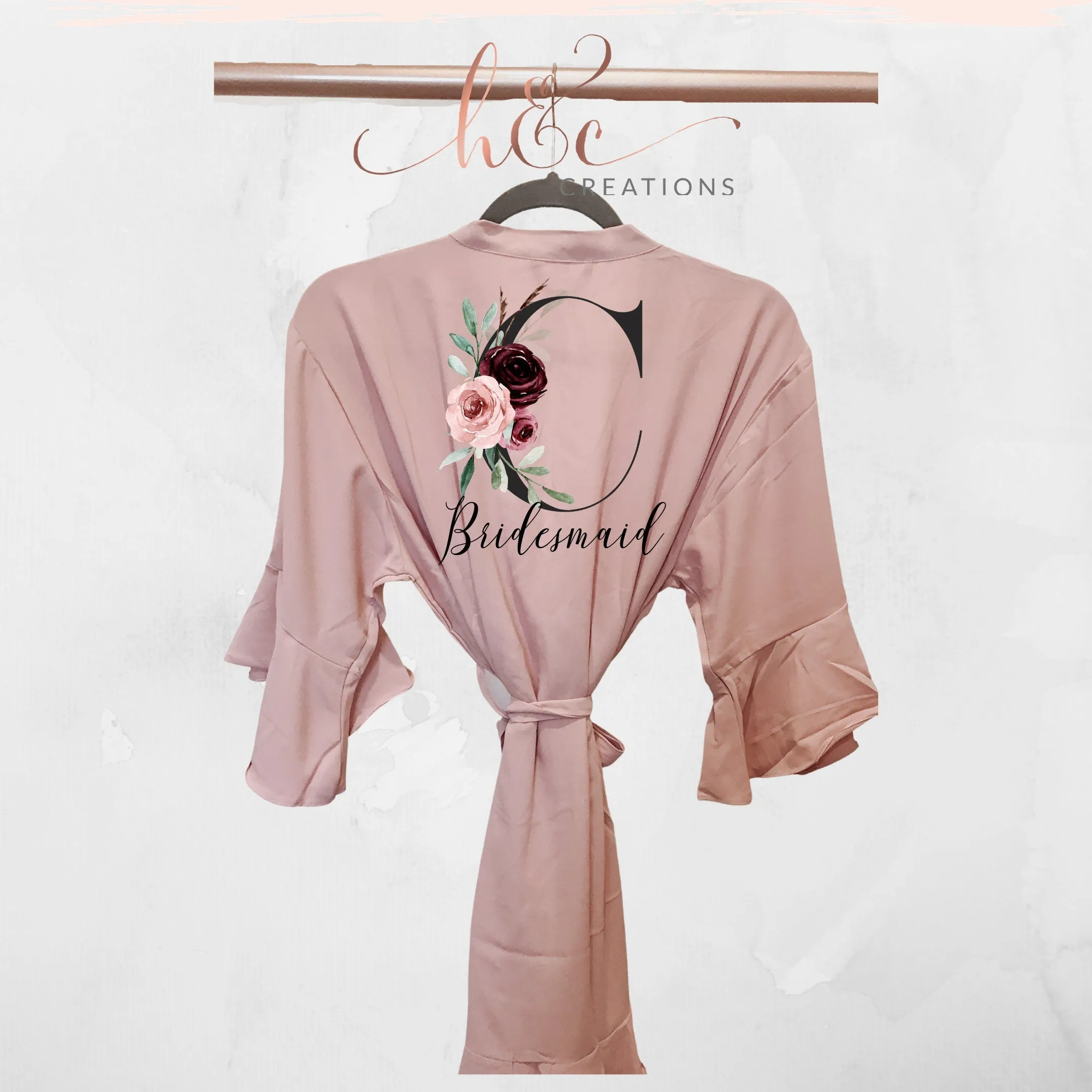 NEW Ruffle Bridesmaid Robes, Bridesmaid Gifts, Bridal Party Robes, Wedding Robes, Bride Robe, Bridesmaid Robe
