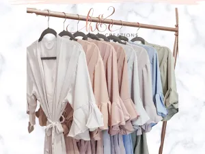 NEW Ruffle Bridesmaid Robes, Bridesmaid Gifts, Bridal Party Robes, Wedding Robes, Bride Robe, Bridesmaid Robe