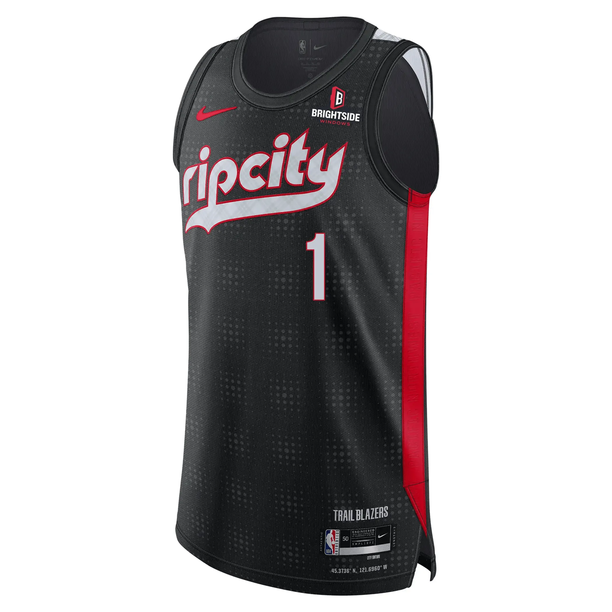 Nike Anfernee Simons NBA Authentic Peak Plaid 24-25 City Edition Jersey