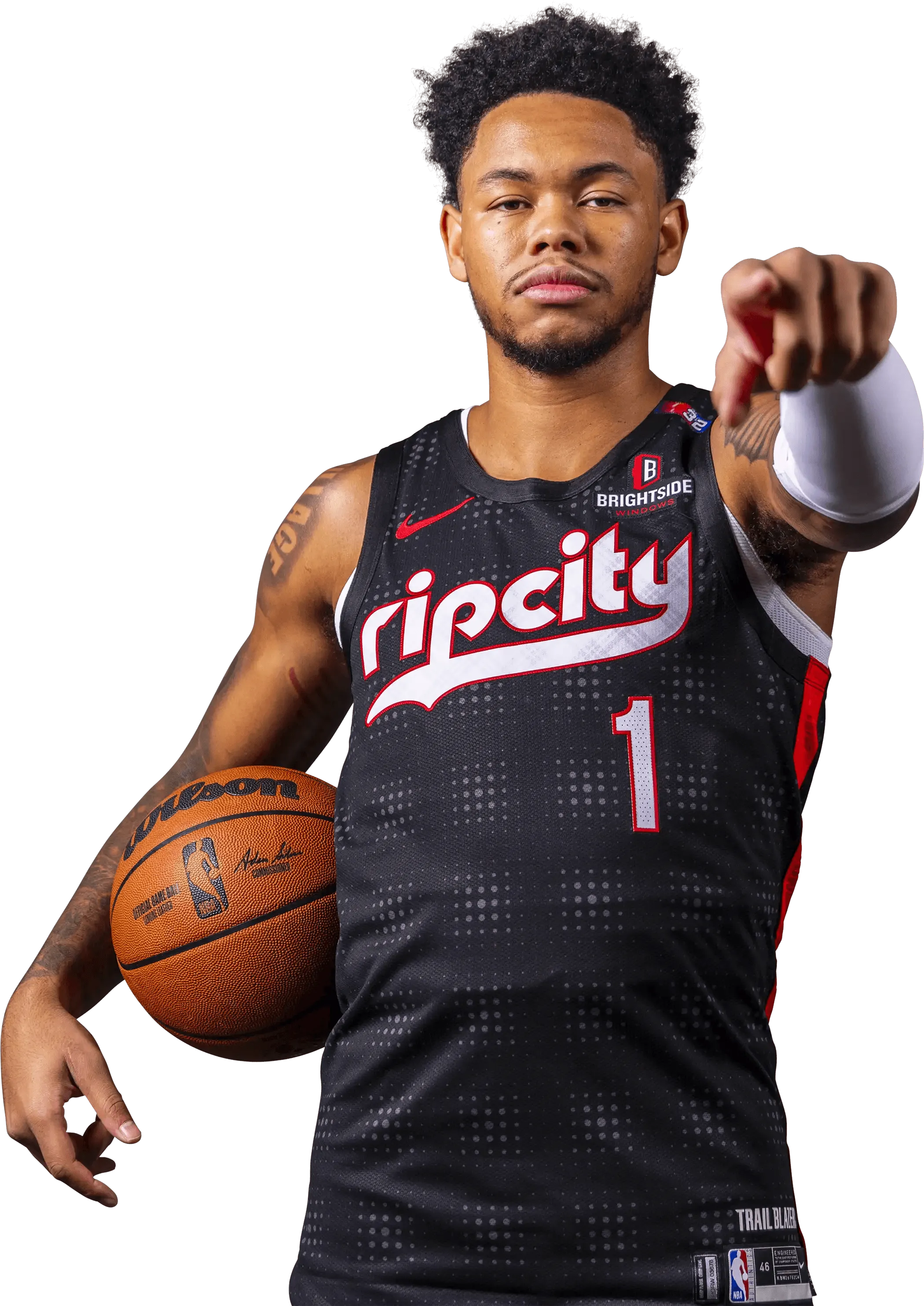 Nike Anfernee Simons NBA Authentic Peak Plaid 24-25 City Edition Jersey