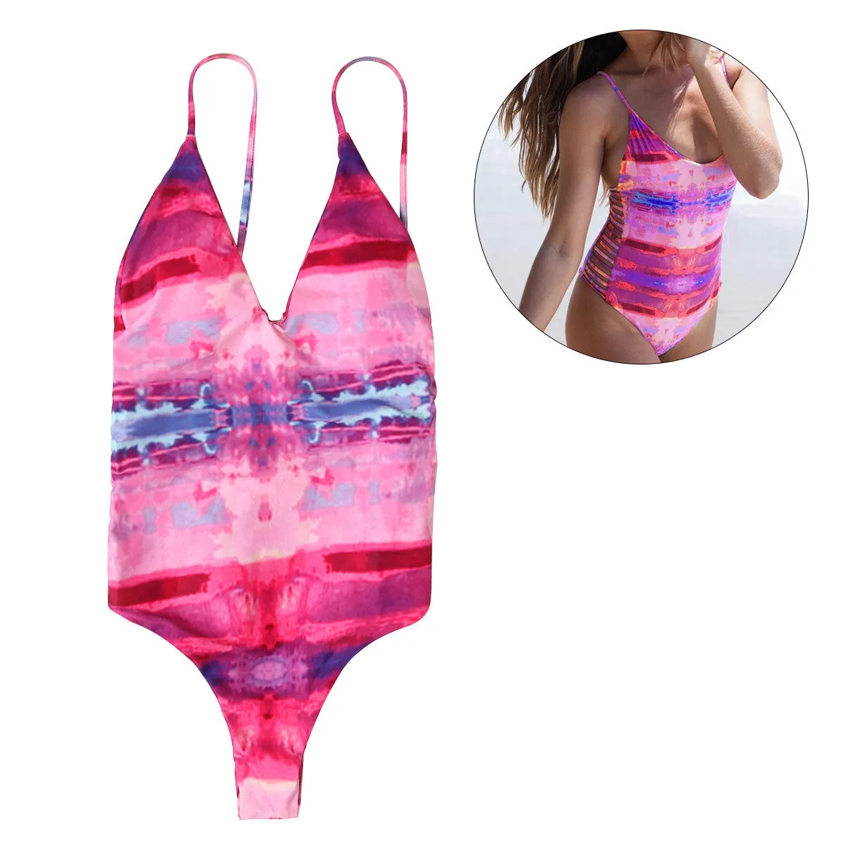 One Piece Bikini Swimsuit Sexy Paded Swimwear