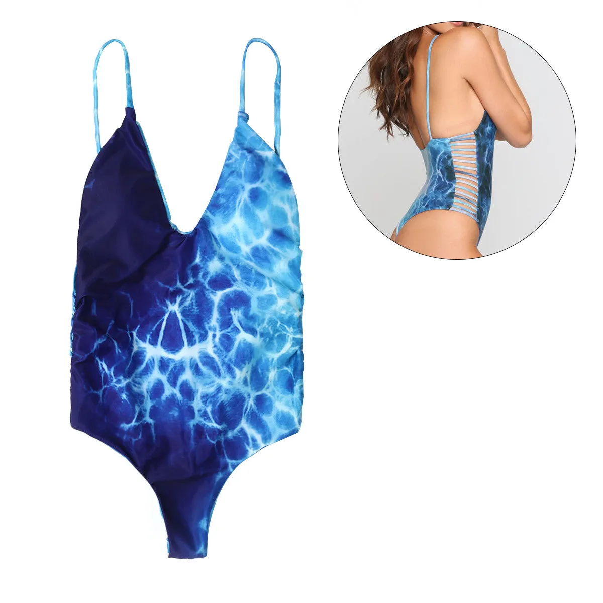 One Piece Bikini Swimsuit Sexy Paded Swimwear