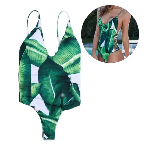 One Piece Bikini Swimsuit Sexy Paded Swimwear