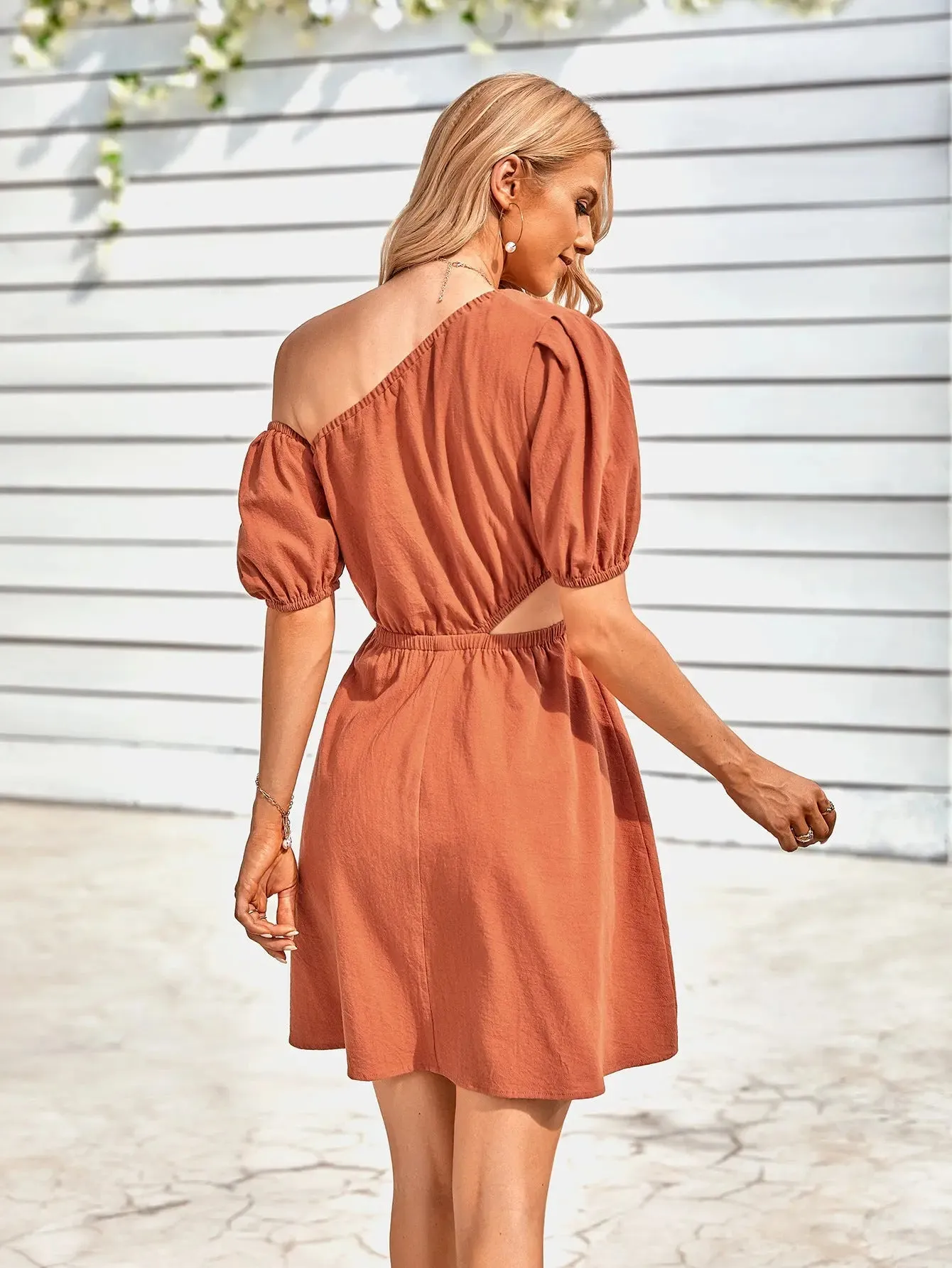 One Shoulder Casual Dresses