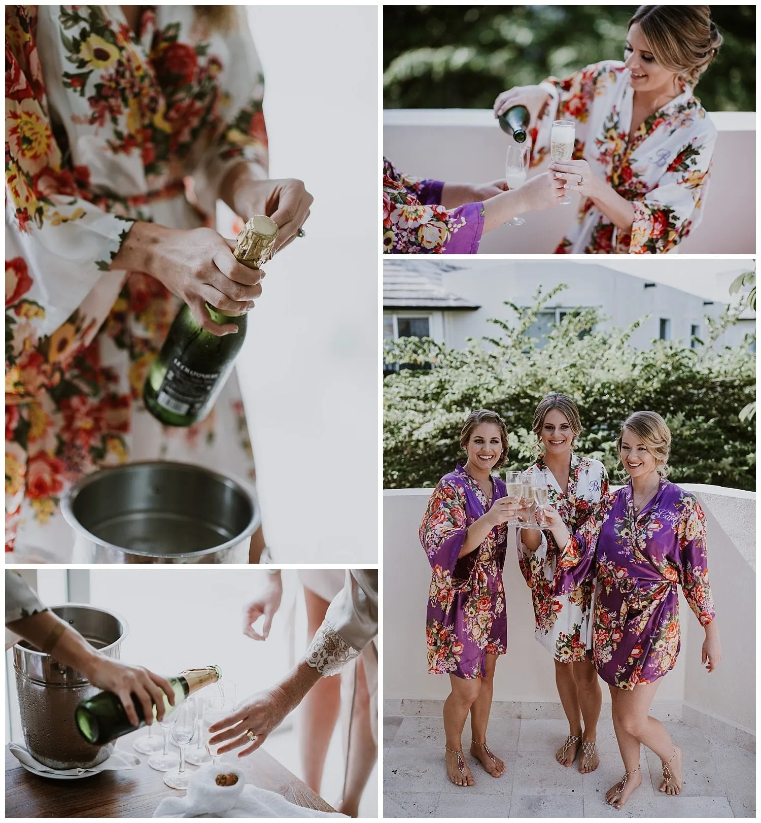 Personalized Bridesmaid Robes Set, Bridesmaid Gifts Robes, Bridal Party Robes Floral, Custom Wedding Robes Silk, Bridal Party Robes Shop