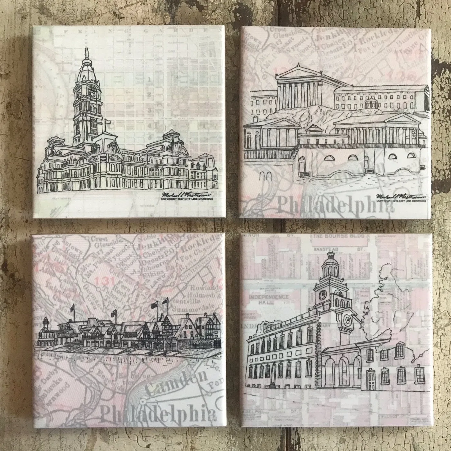 Philadelphia Coaster Set