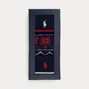 Polo Ralph Lauren Fair Isle & Striped 3-Sock Gift Set