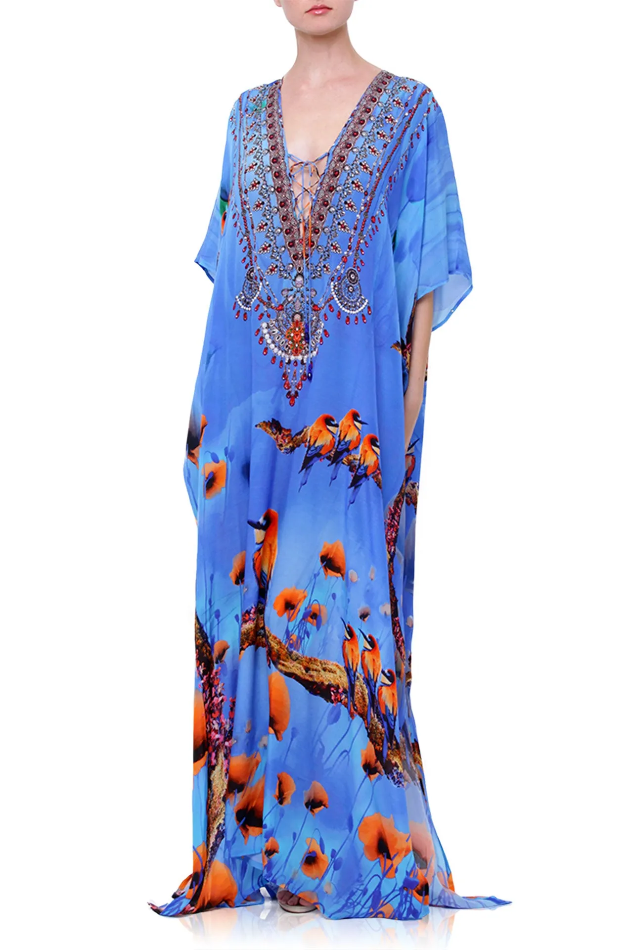 Printed Kaftan Dresses For Vacation