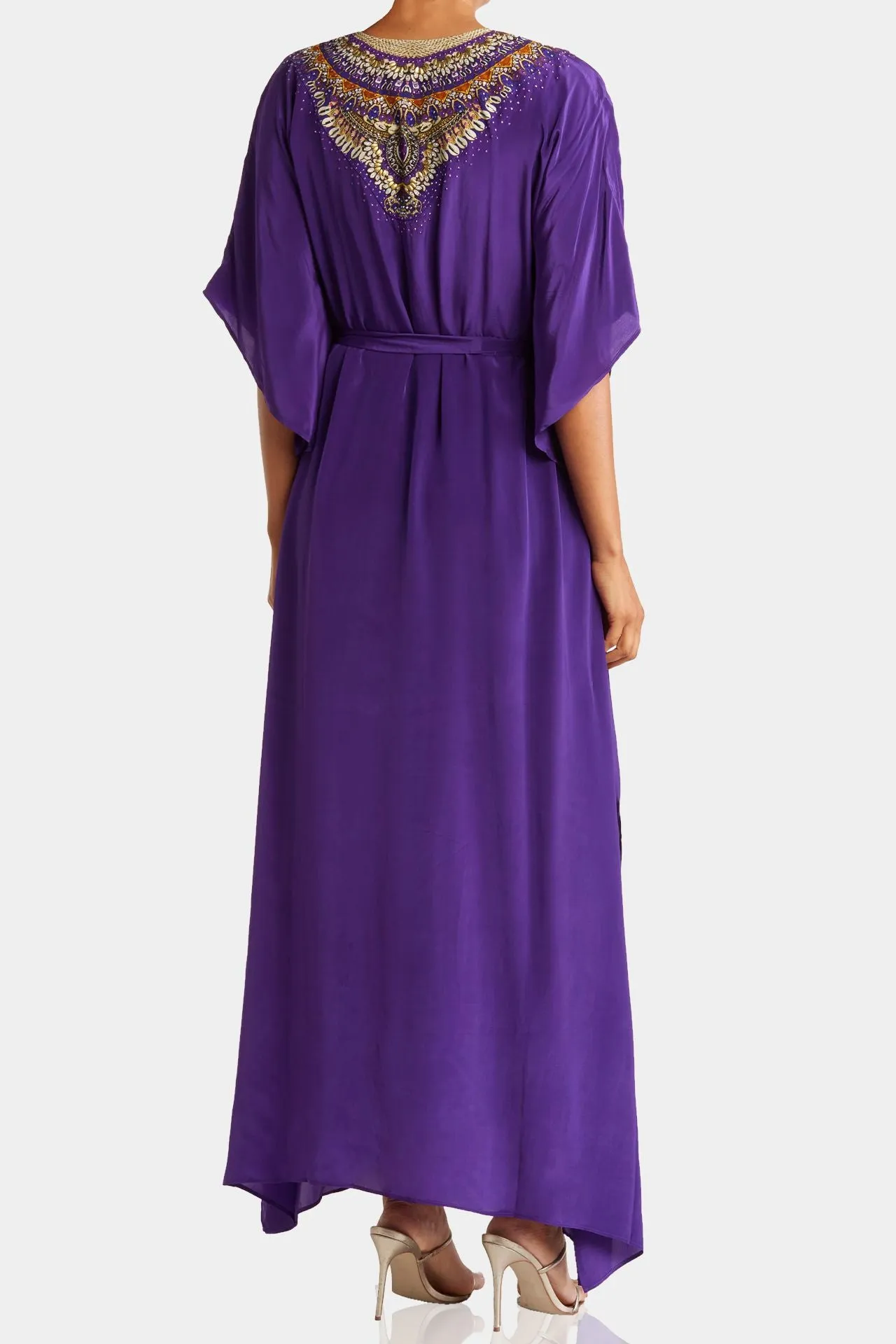Purple Maxi Kaftan Dress