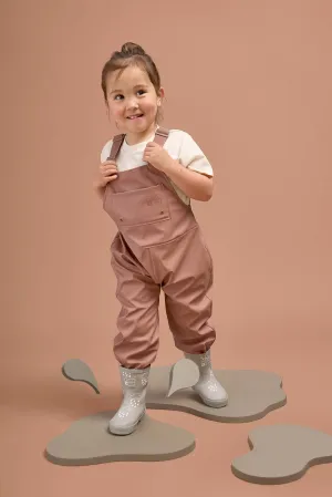 Rose Kids Waterproof Rain Dungarees