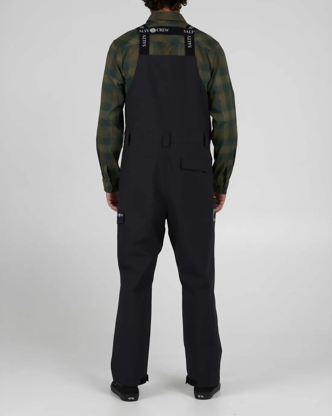 Salty Crew Mens Long Range Bib Black