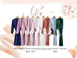 Satin Bridal Robe in Adult Size, Silky Bridesmaid Robes, Wedding Bridesmaid Gift, Bridal Party Robes