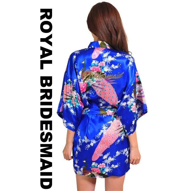 Satin Kimono Bridal Robe