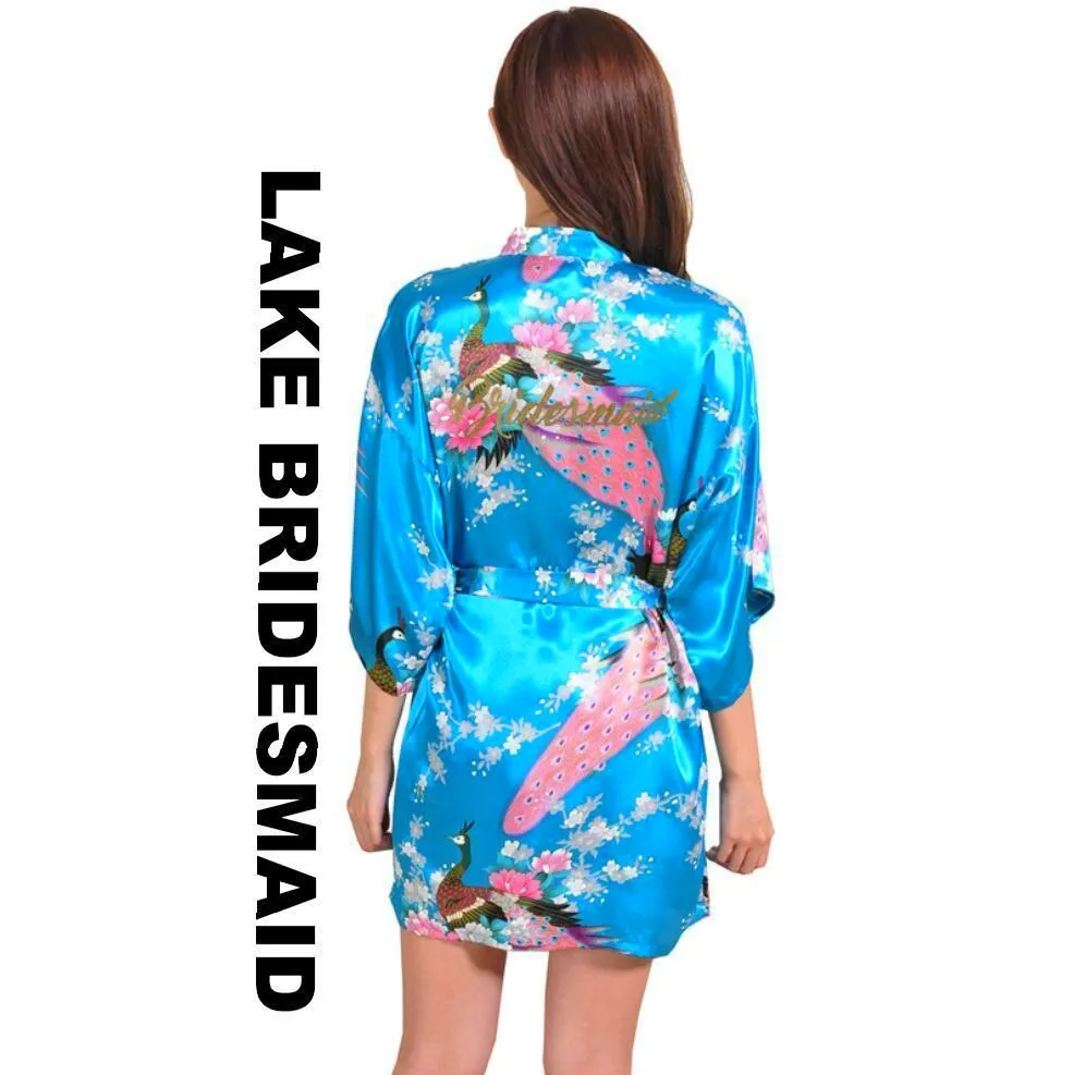 Satin Kimono Bridal Robe