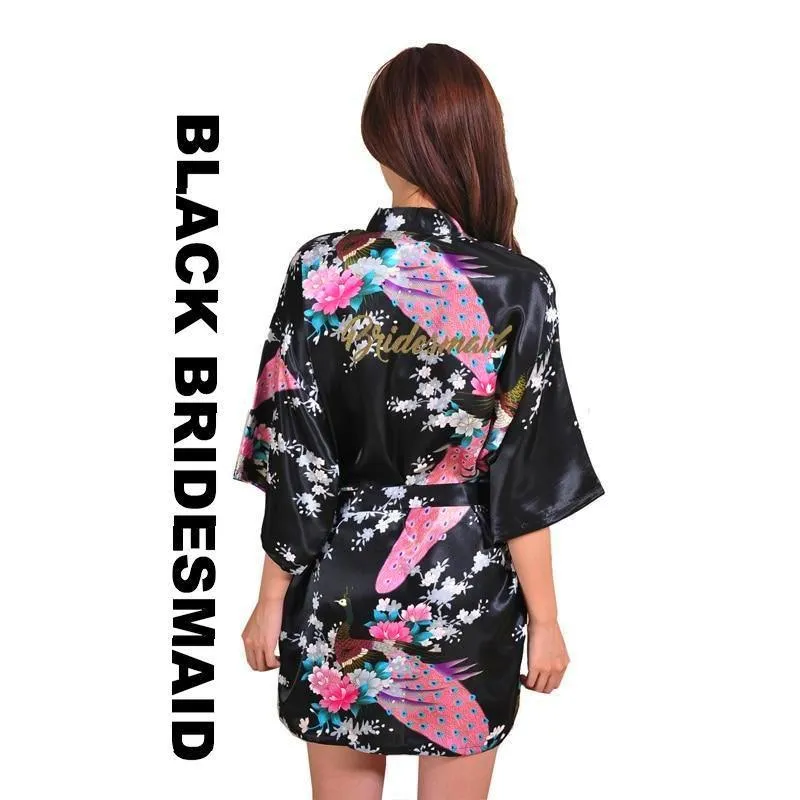 Satin Kimono Bridal Robe