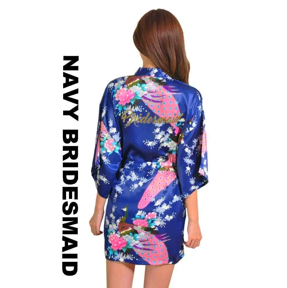 Satin Kimono Bridal Robe