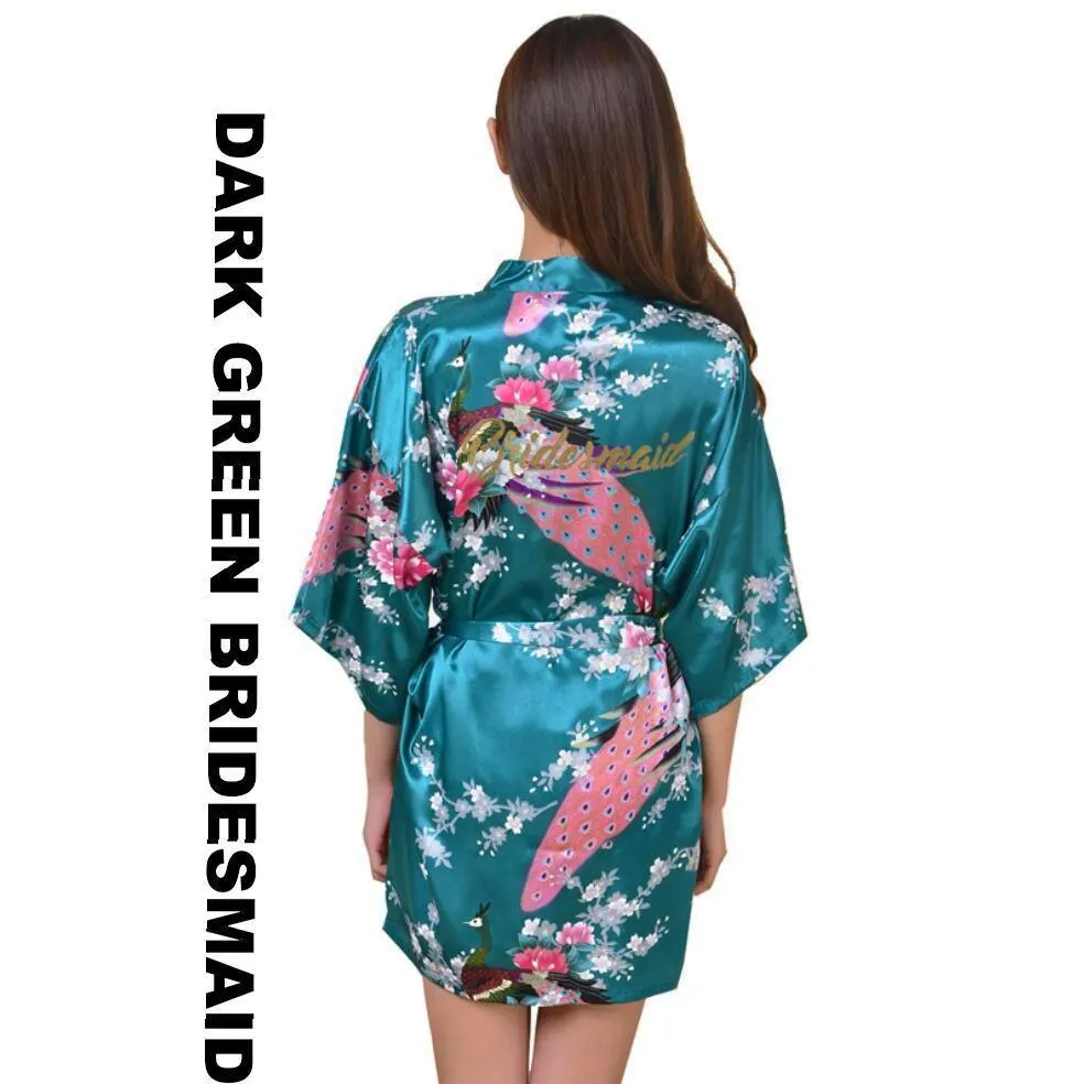 Satin Kimono Bridal Robe