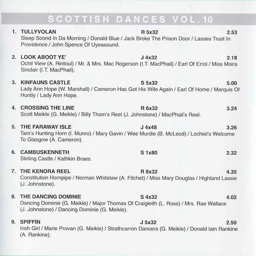 Scottish Dances Vol 10 - George Meikle & The Lothian Scottish Dance Band