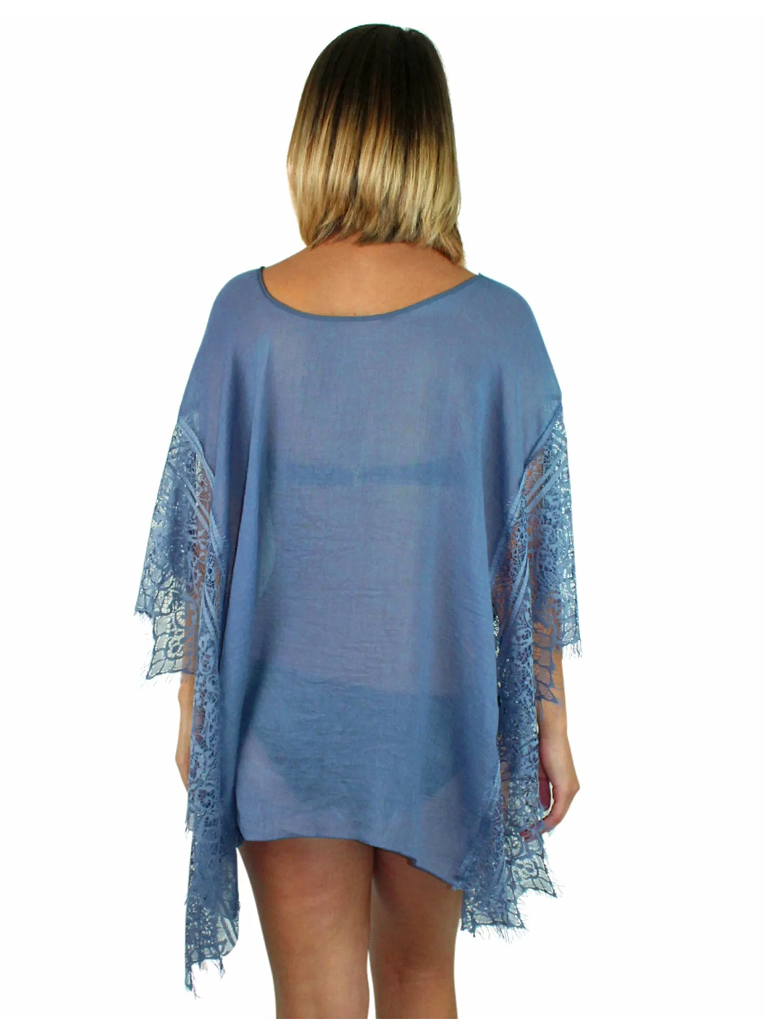 Sheer Romance Swim Beach Cover Up Top